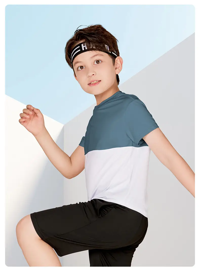 2025 Kids Sports T-Shirt Green White Medium Large — feature 13