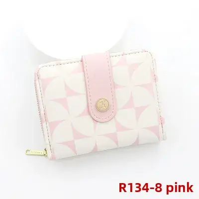 Cute Floral Zipper Wallet for Women Blue - Image 8