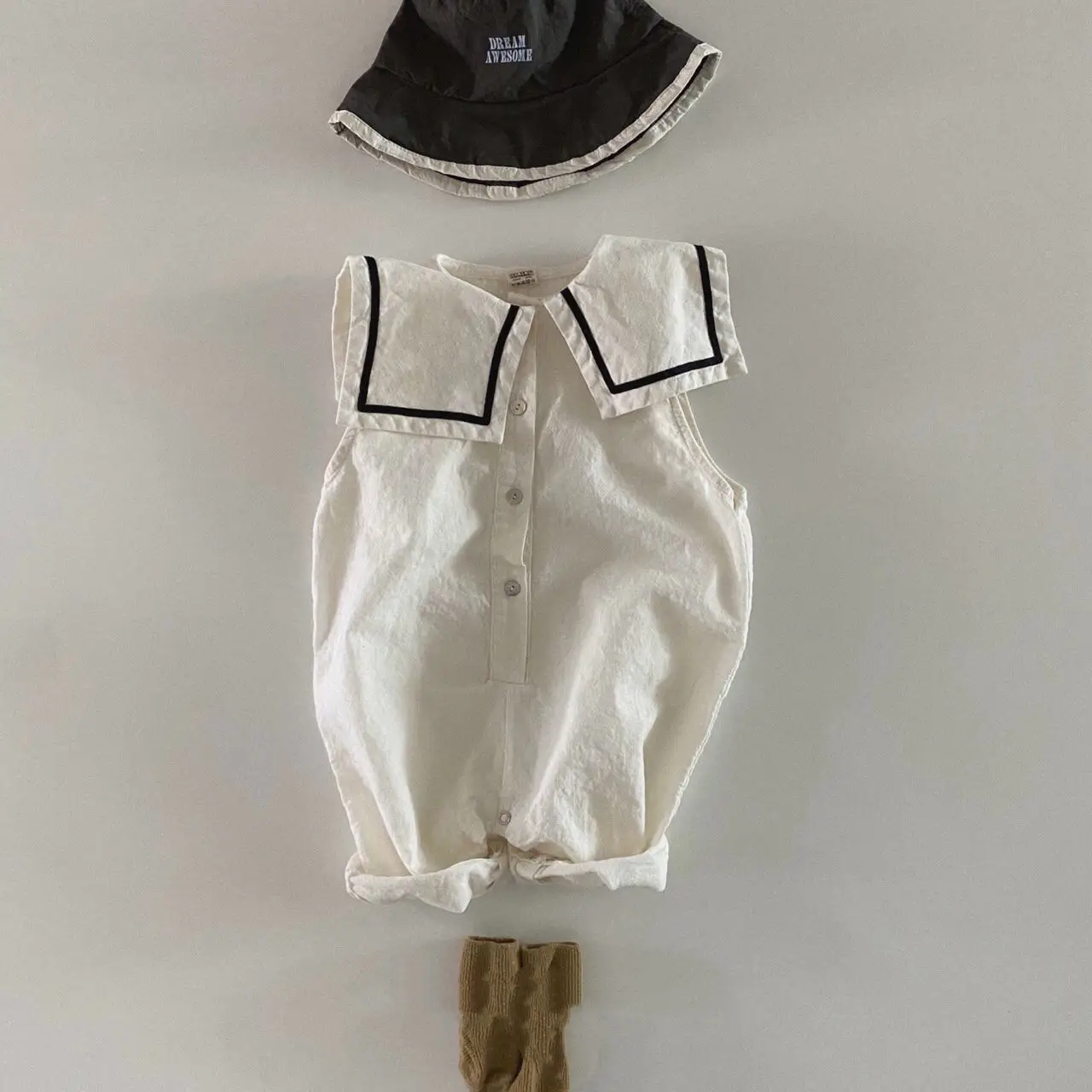 Beige White
