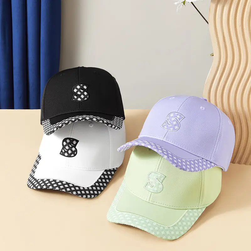 Spring Korean Embroidered Baseball Cap Women Men