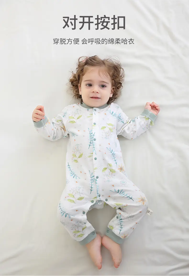 Baby's Cotton Printed Jumpsuit Newborn All Season — feature 6