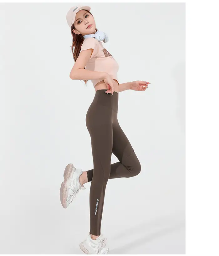 Women's Velvet Pocket Shark Pants High Waist Hip Lifting Tummy Control Yoga Pants — feature 20