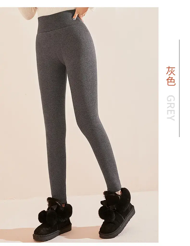 Fleece Lined Winter Warm Pants for Women Plus Size — feature 21