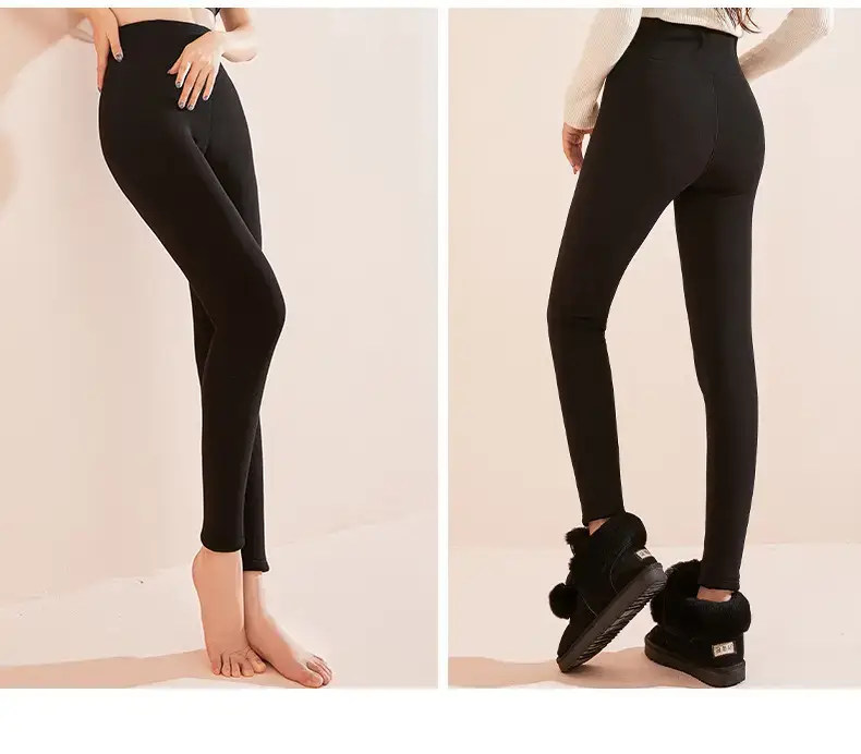 Fleece Lined Winter Warm Pants for Women Plus Size — feature 26