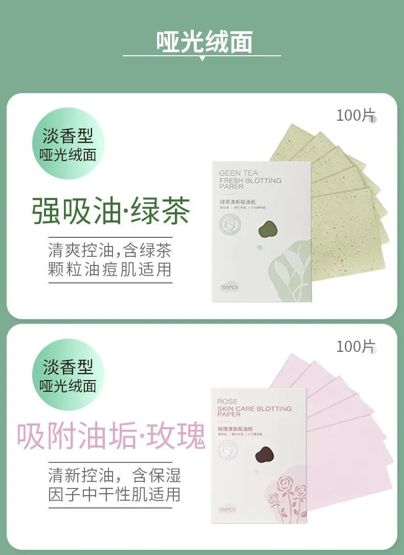 Green Tea Facial Oil Absorbing Paper 100 Pcs — feature 19