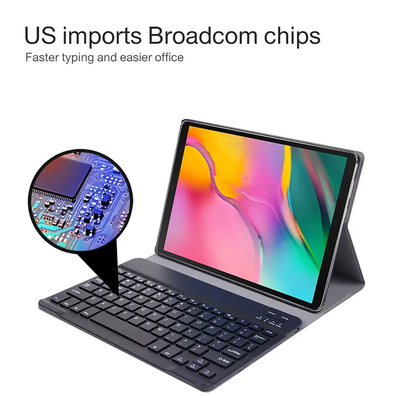 White Bluetooth Keyboard Mouse T220 Protective Case