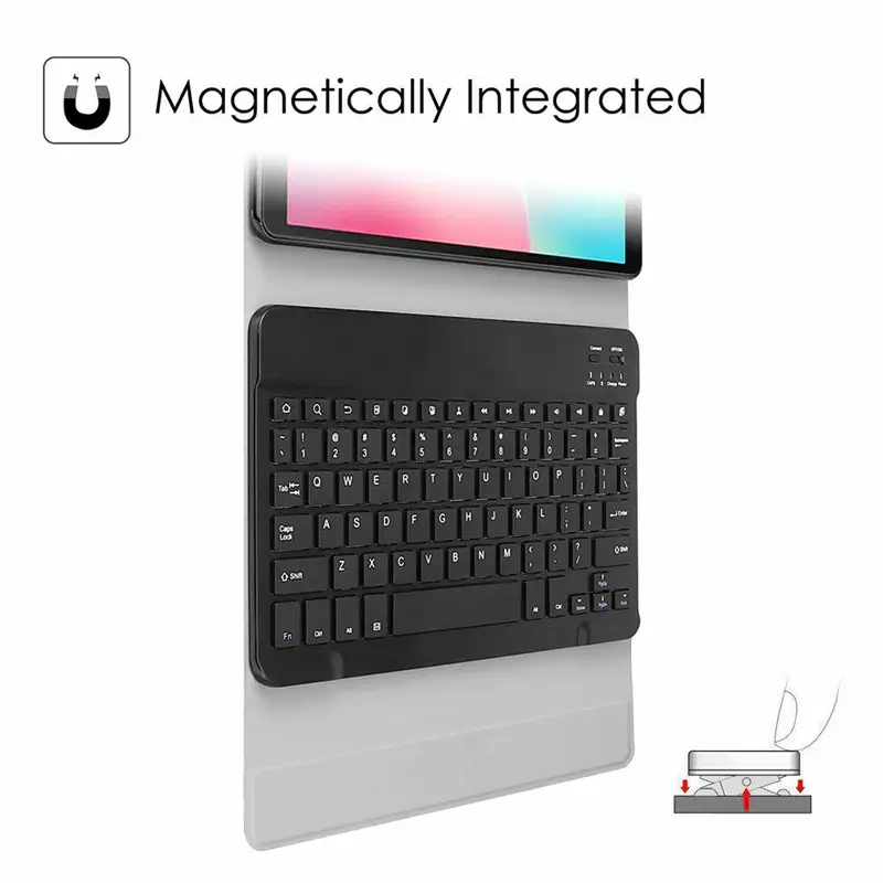 White Bluetooth Keyboard Mouse T220 Protective Case — feature 6