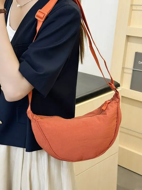 Nylon Crossbody Bag for Women, New Trendy Dumpling Bag, Lightweight Sports Small Shoulder Bag, Lightweight Japanese Casual Shoulder Bag - Image 12