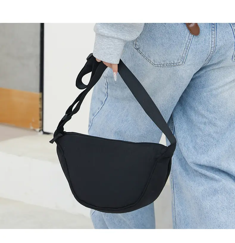 Nylon Crossbody Bag for Women, New Trendy Dumpling Bag, Lightweight Sports Small Shoulder Bag, Lightweight Japanese Casual Shoulder Bag — feature 18