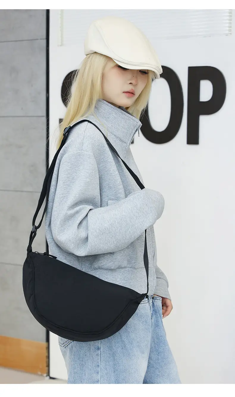 Nylon Crossbody Bag for Women, New Trendy Dumpling Bag, Lightweight Sports Small Shoulder Bag, Lightweight Japanese Casual Shoulder Bag — feature 19