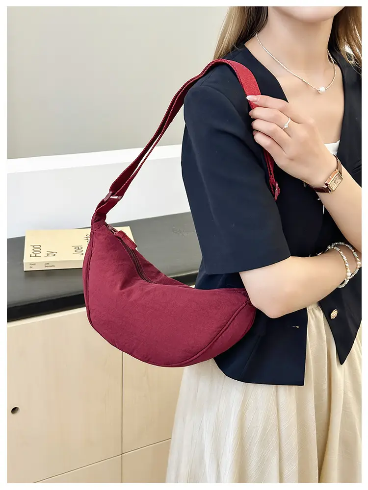 Nylon Crossbody Bag for Women, New Trendy Dumpling Bag, Lightweight Sports Small Shoulder Bag, Lightweight Japanese Casual Shoulder Bag — feature 24