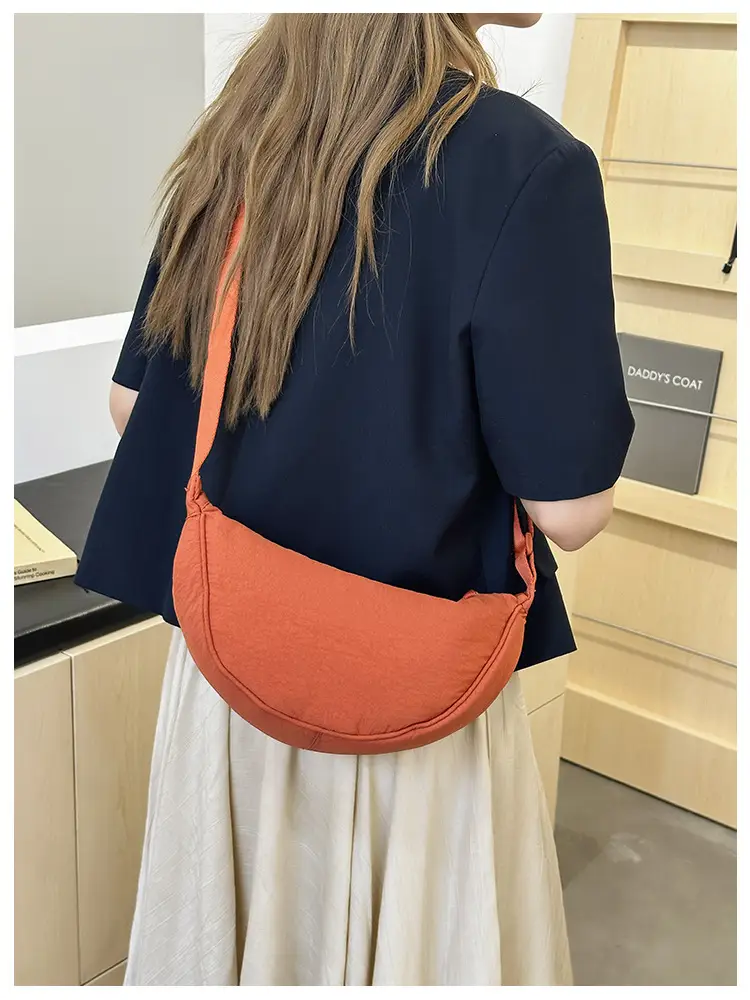 Nylon Crossbody Bag for Women, New Trendy Dumpling Bag, Lightweight Sports Small Shoulder Bag, Lightweight Japanese Casual Shoulder Bag — feature 27