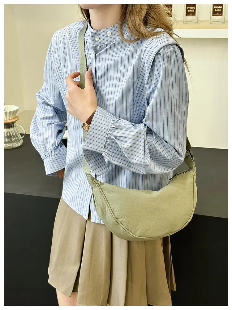 Nylon Crossbody Bag for Women, New Trendy Dumpling Bag, Lightweight Sports Small Shoulder Bag, Lightweight Japanese Casual Shoulder Bag — feature 29