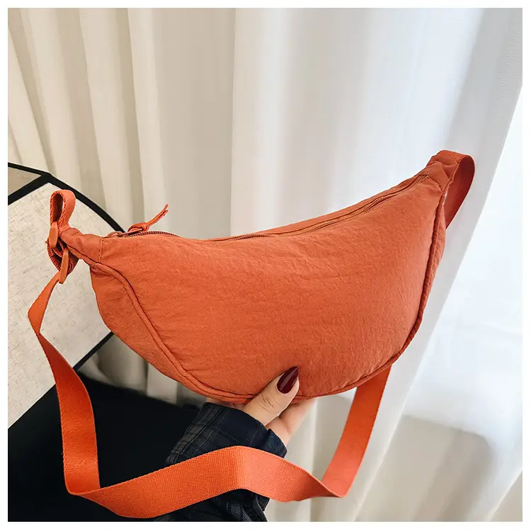 Nylon Crossbody Bag for Women, New Trendy Dumpling Bag, Lightweight Sports Small Shoulder Bag, Lightweight Japanese Casual Shoulder Bag — feature 35