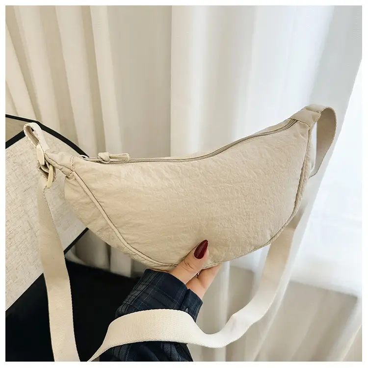 Nylon Crossbody Bag for Women, New Trendy Dumpling Bag, Lightweight Sports Small Shoulder Bag, Lightweight Japanese Casual Shoulder Bag — feature 37