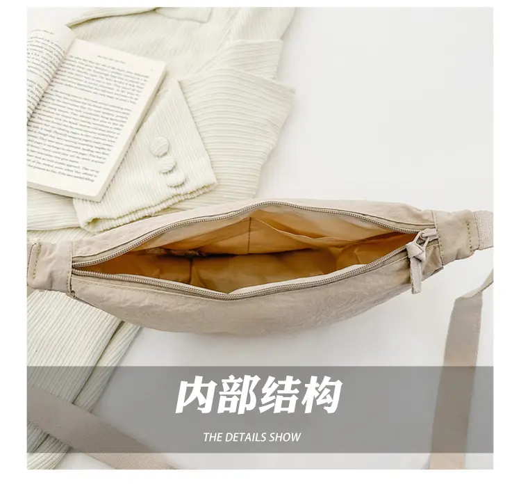 Nylon Crossbody Bag for Women, New Trendy Dumpling Bag, Lightweight Sports Small Shoulder Bag, Lightweight Japanese Casual Shoulder Bag — feature 48