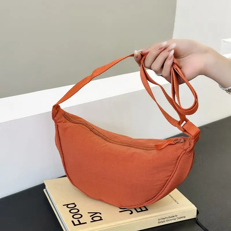 Nylon Crossbody Bag for Women, New Trendy Dumpling Bag, Lightweight Sports Small Shoulder Bag, Lightweight Japanese Casual Shoulder Bag - Image 5
