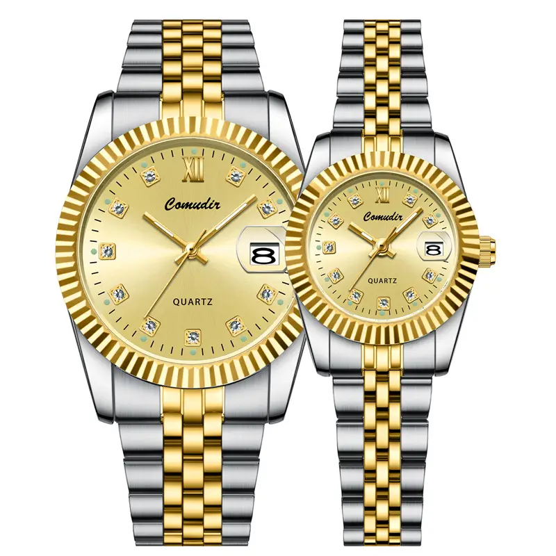 Luminous Calendar Watch for Women Gold Gold Bracelet — feature 12