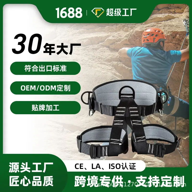 Blue Hexin Safety Belt for Rock Climbing & Downhill - Image 3