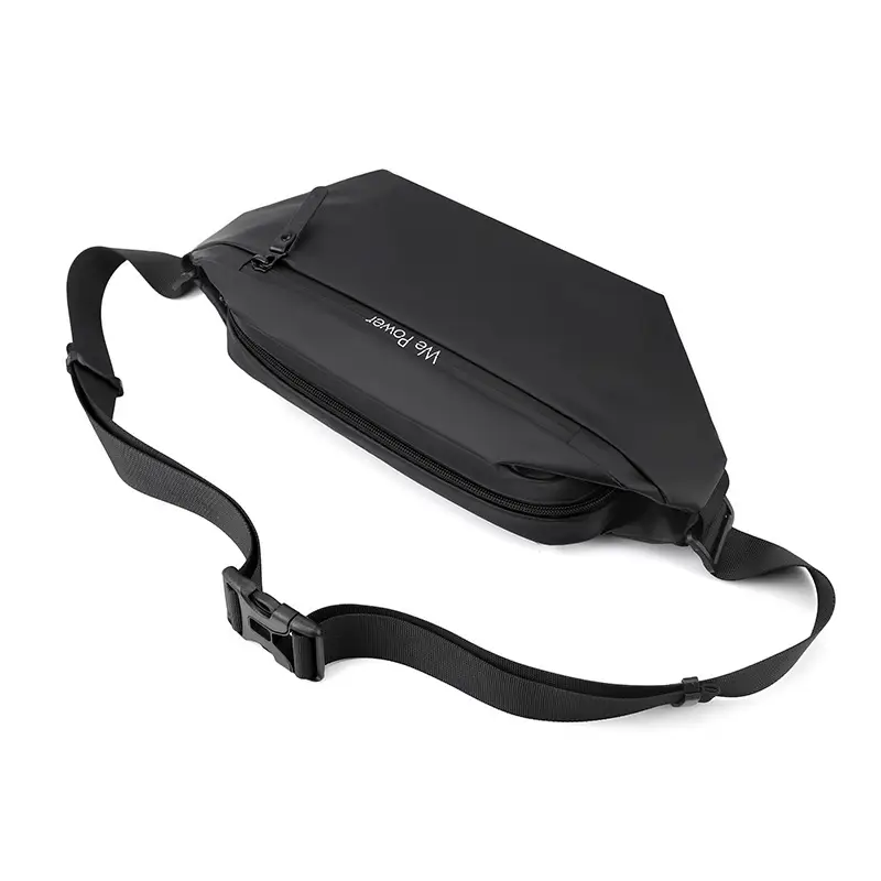 Men Waterproof Motorcycle Chest Bag Black Large Capacity - Image 6
