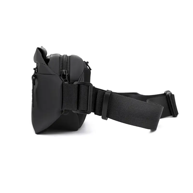 Men Waterproof Motorcycle Chest Bag Black Large Capacity - Image 7