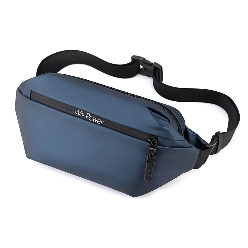 Men Waterproof Motorcycle Chest Bag Black Large Capacity - Image 9