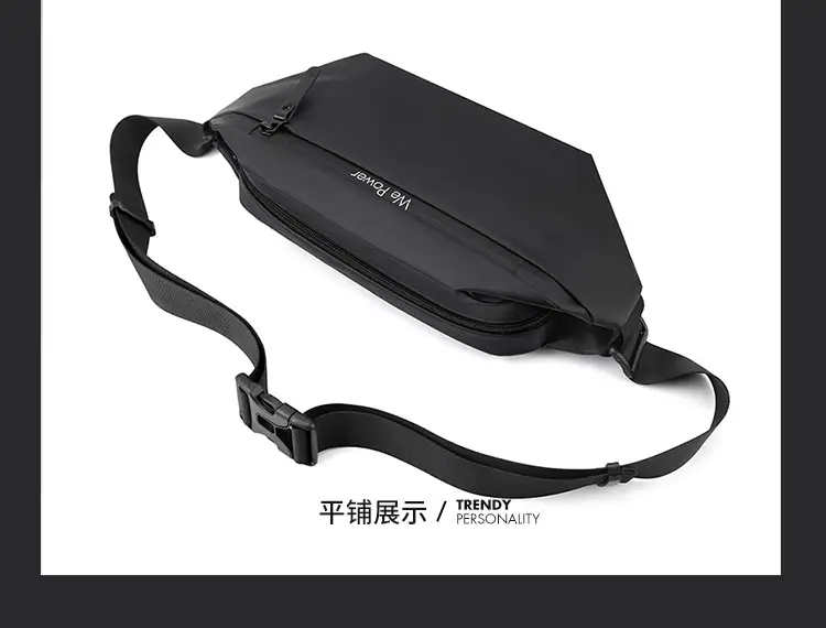 Men Waterproof Motorcycle Chest Bag Black Large Capacity — feature 20