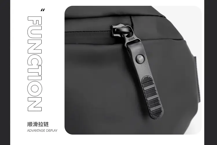Men Waterproof Motorcycle Chest Bag Black Large Capacity — feature 23
