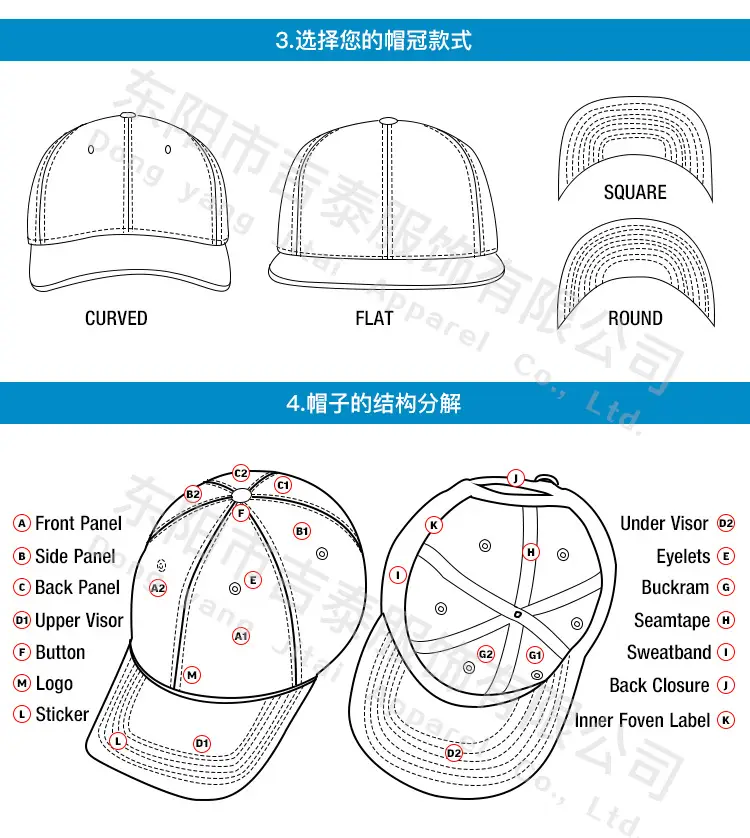 Blue Pure Cotton Cross-Border Baseball Cap — feature 4