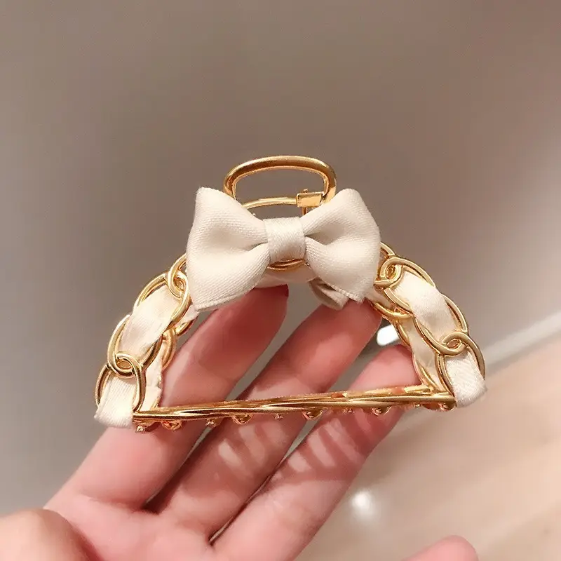 Korean Red Embellished Hairpin Clip 7cm - Image 10