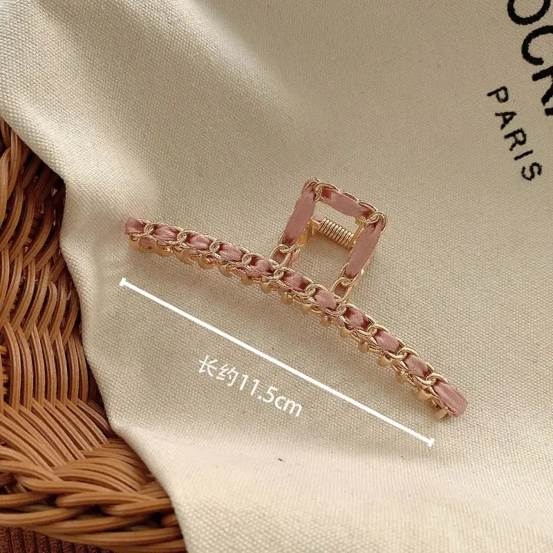 Korean Red Embellished Hairpin Clip 7cm - Image 16