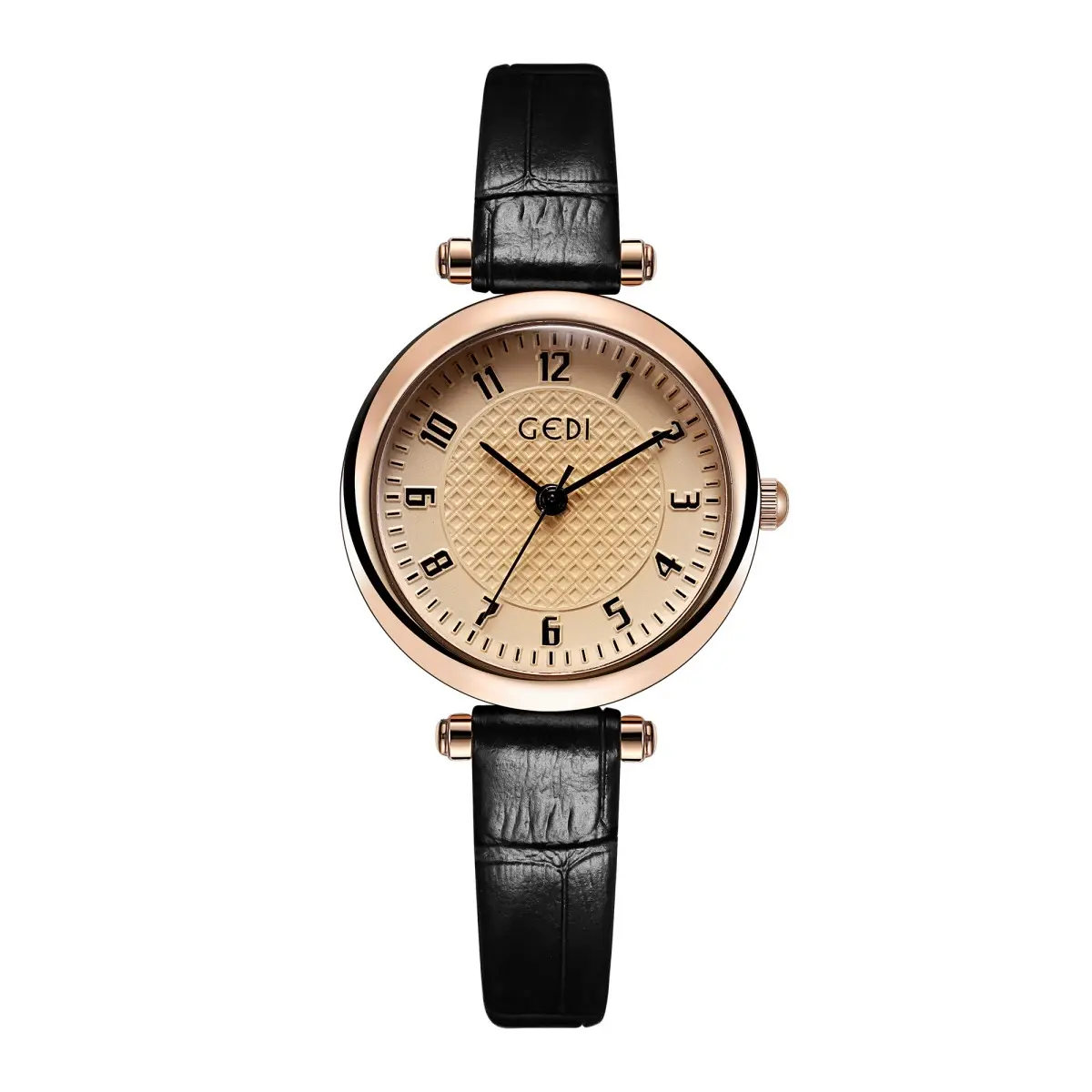 Gold Watch for Women Retro Quartz Waterproof Bamboo Belt - Image 2