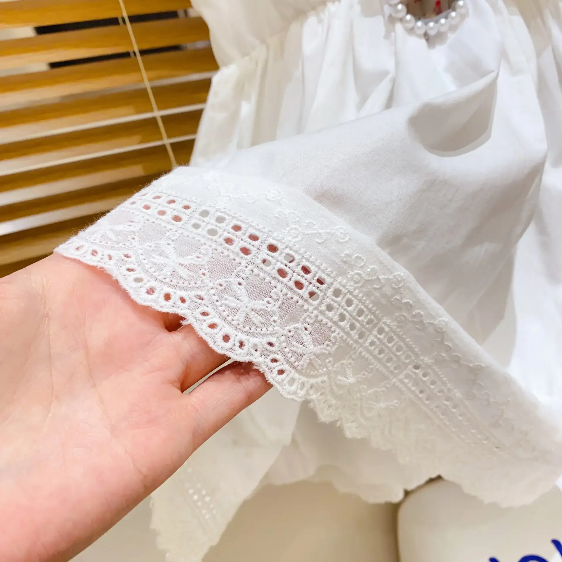 Elegant White Princess Lace Vest Dress for Girls 2025 Summer — feature 7