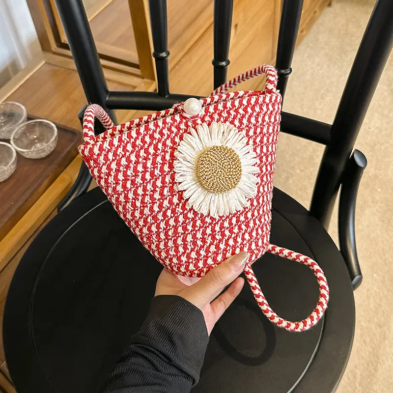 Women's Fresh Flower Shoulder Bag 2023 Summer