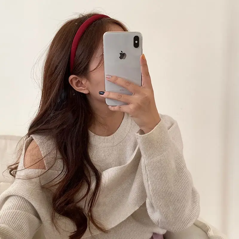 Korean-style Red Hairband for Women - Image 10