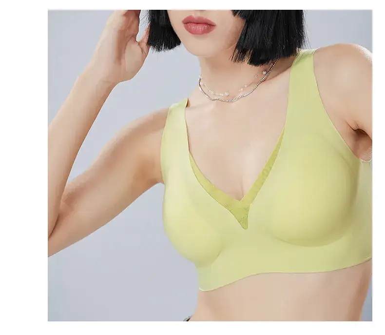 U-型丝滑美背固定杯深V Vest 7A Antibacterial Seamless Bra — feature 21