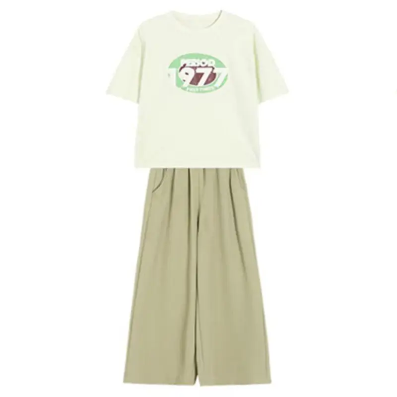 Girls Summer Casual Tote Bag Set Green Loose Fit - Image 5