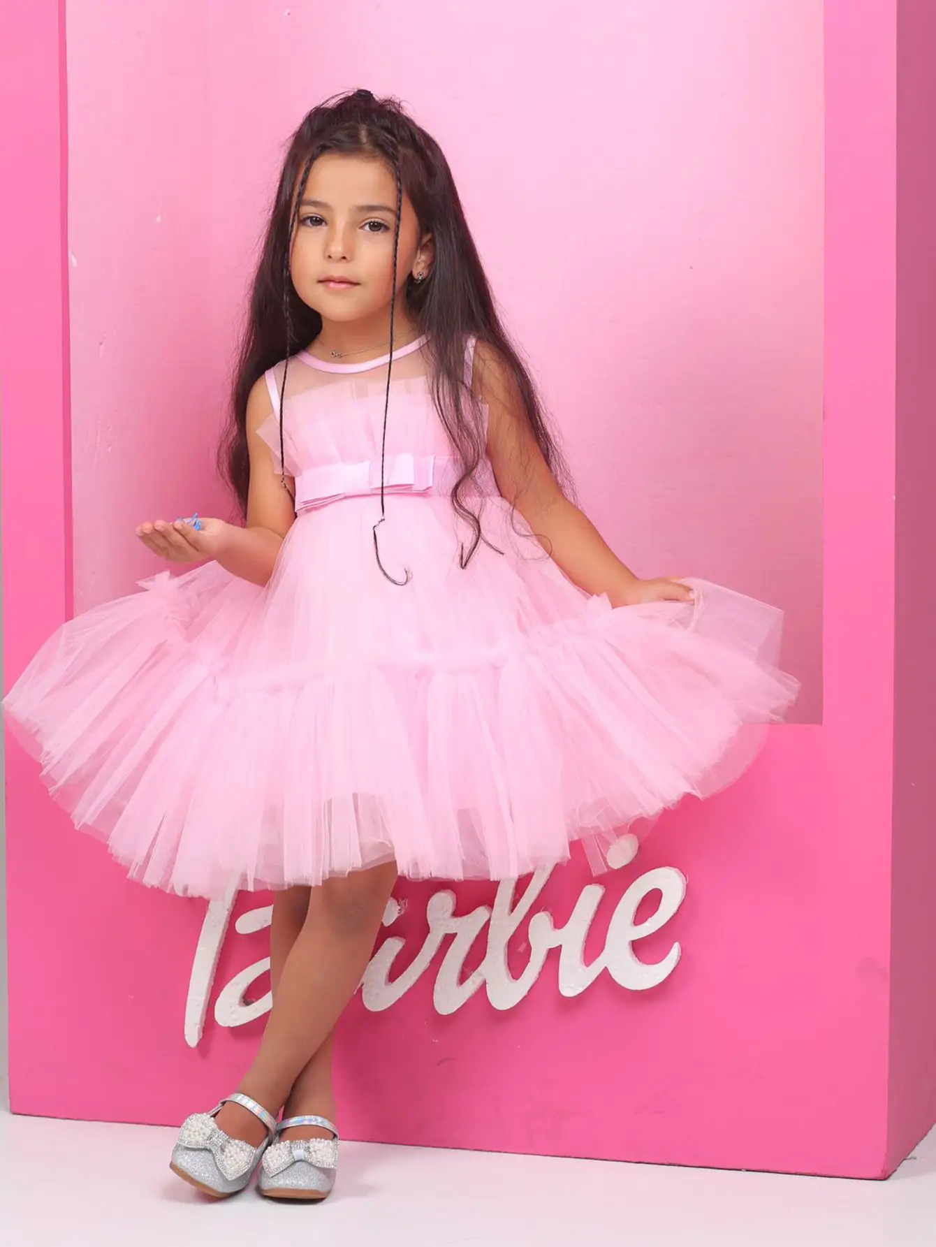 Girls' Purple Tulle Tutu Skirt Dress - Image 10