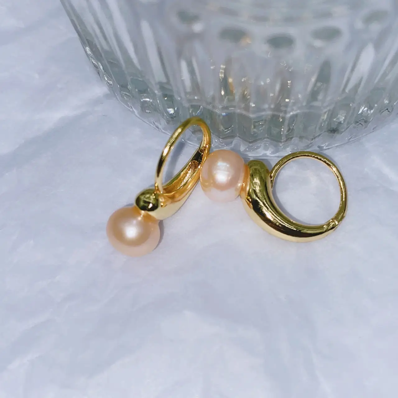 Natural Pearl Earrings Gold Plated Joker Fashion — feature 12