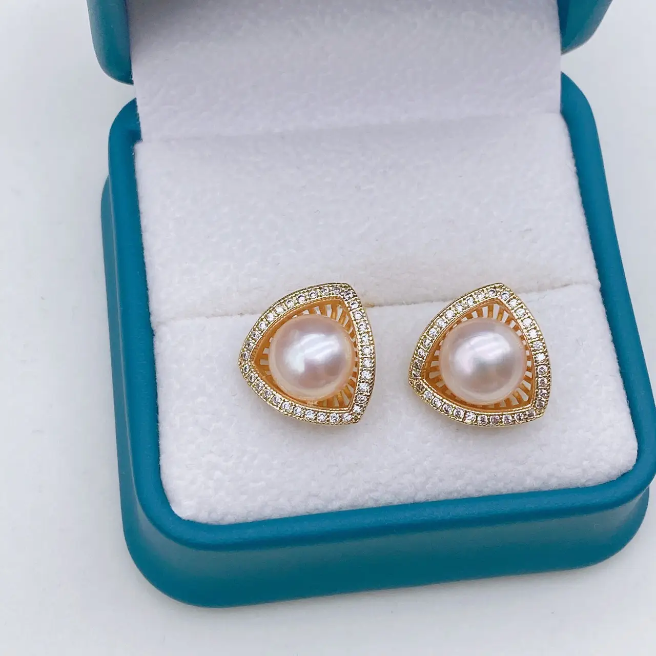 Natural Pearl Earrings Gold Plated Joker Fashion — feature 28