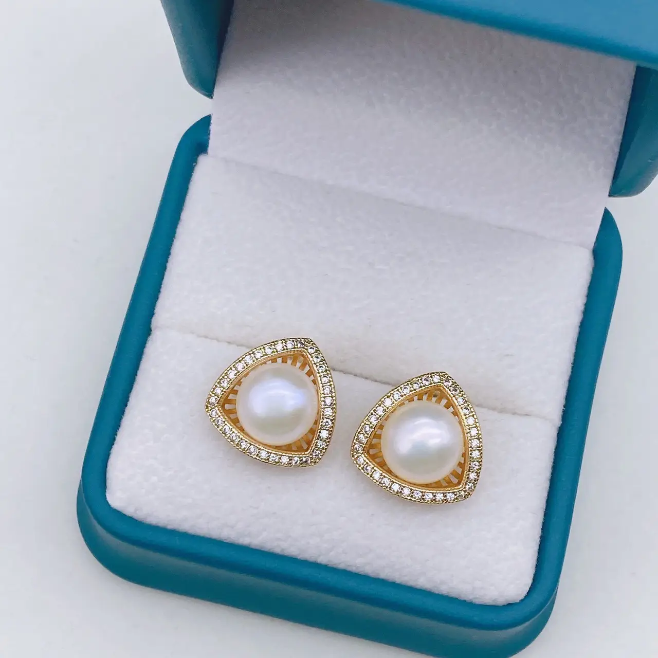 Natural Pearl Earrings Gold Plated Joker Fashion — feature 29
