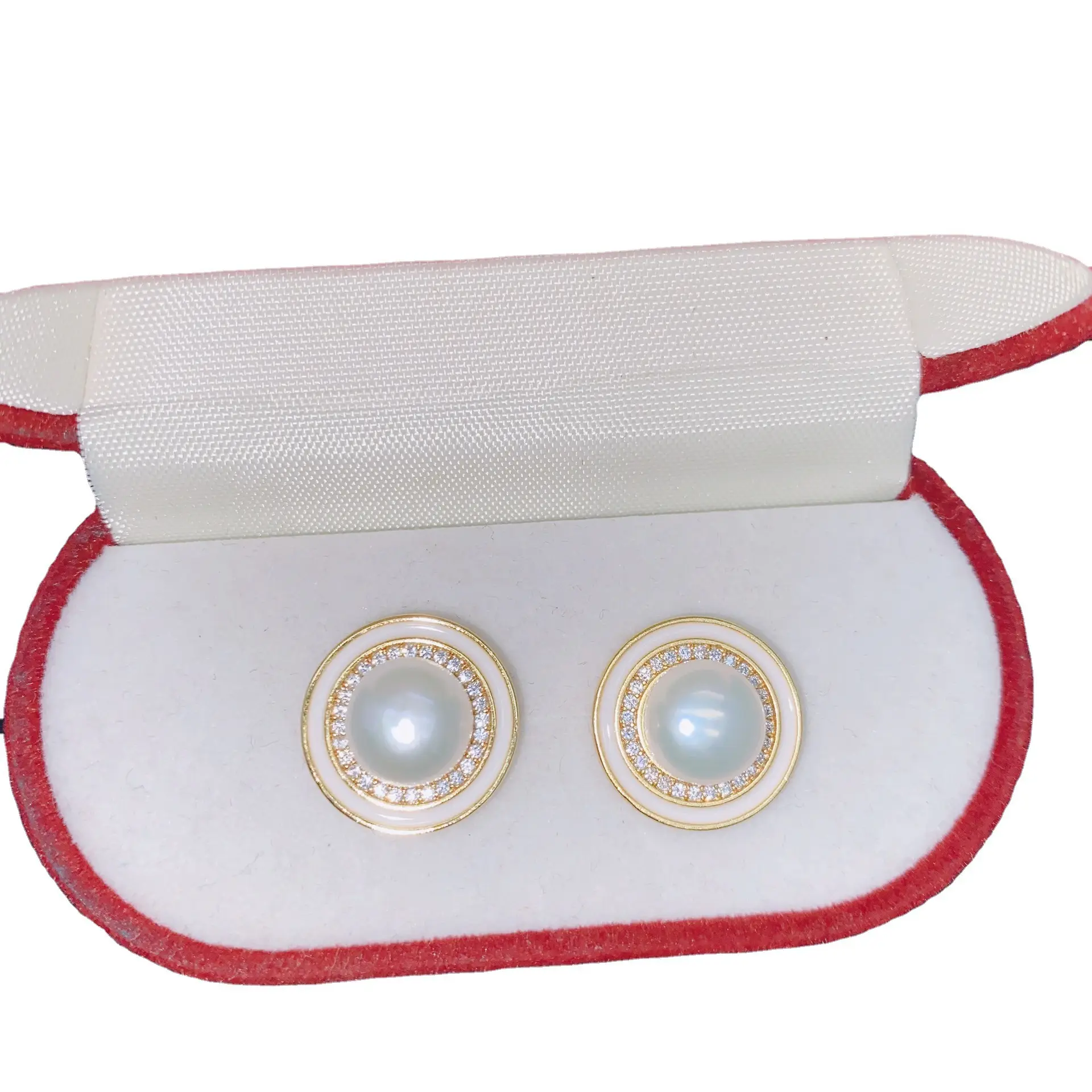Natural Pearl Earrings Gold Plated Joker Fashion — feature 7