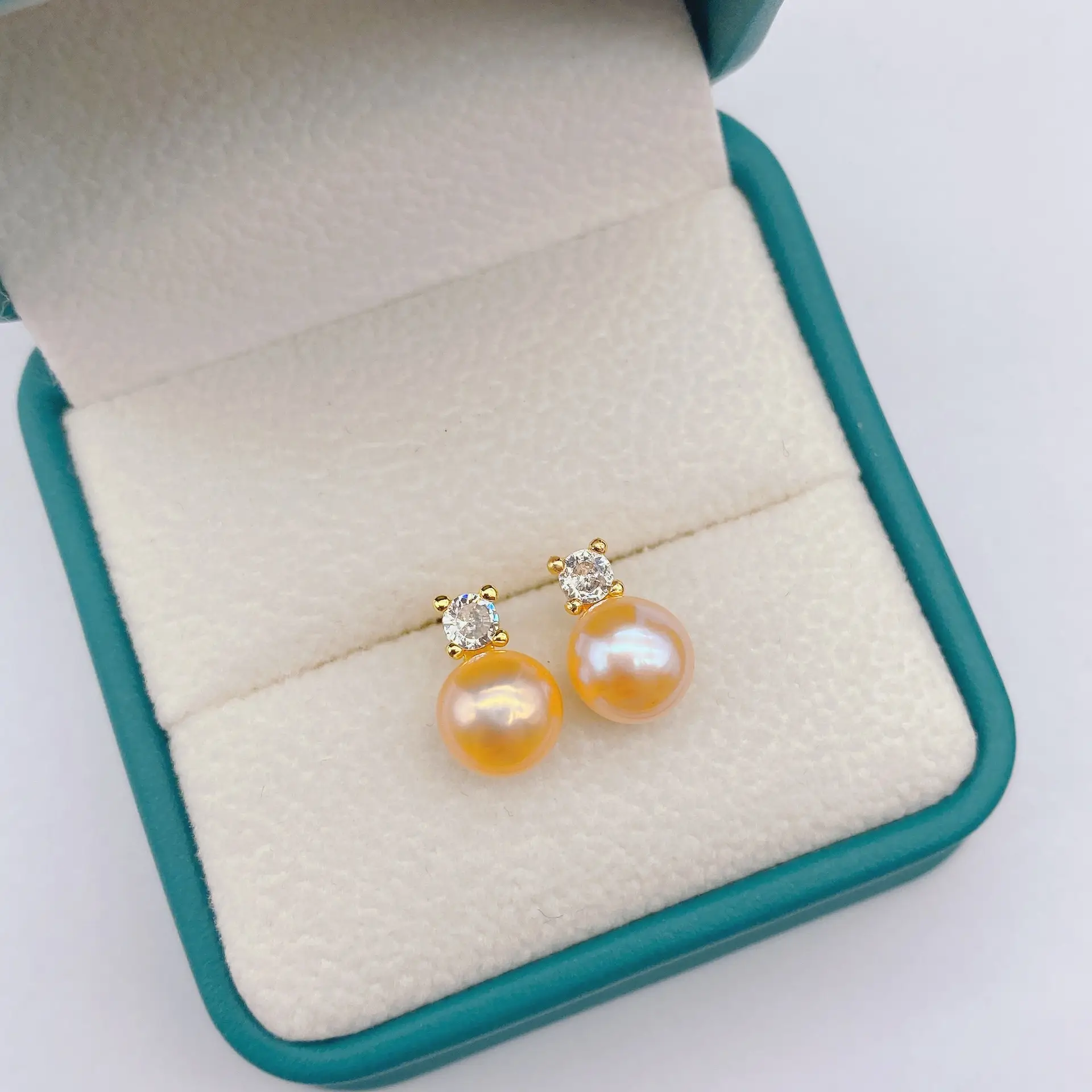 Natural Pearl Earrings Gold Plated Joker Fashion - Image 16