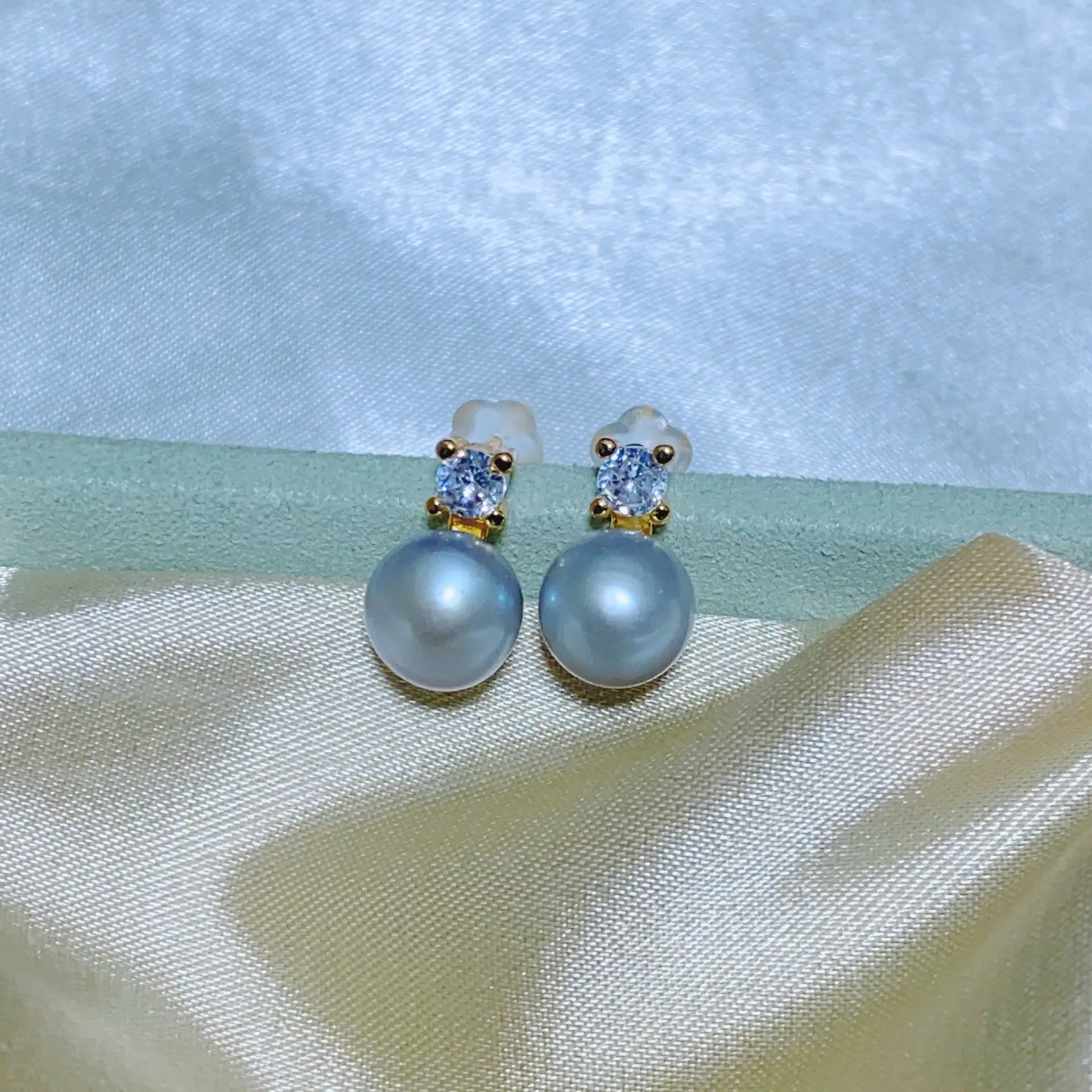 Natural Pearl Earrings Gold Plated Joker Fashion - Image 18