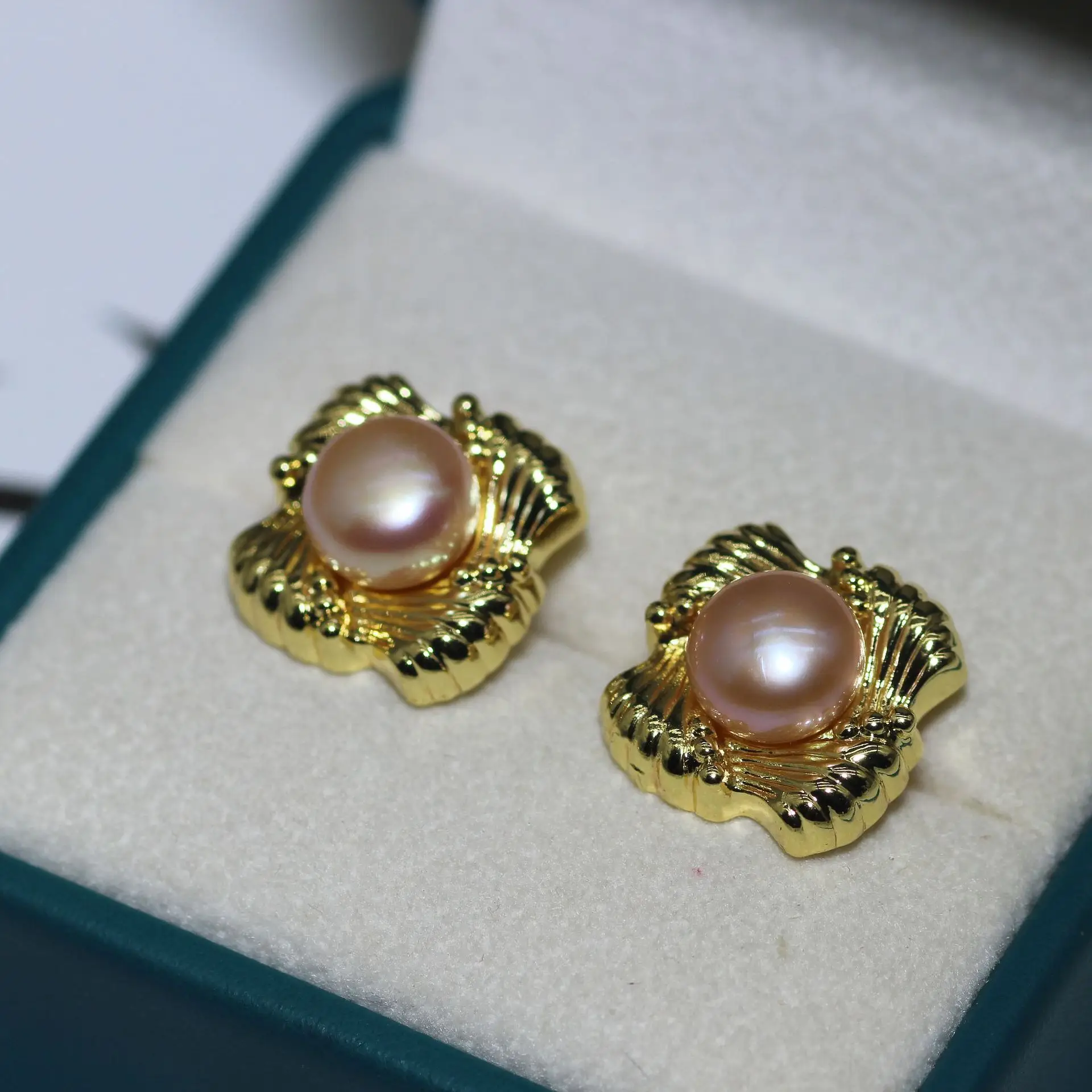 Natural Pearl Earrings Gold Plated Joker Fashion - Image 23