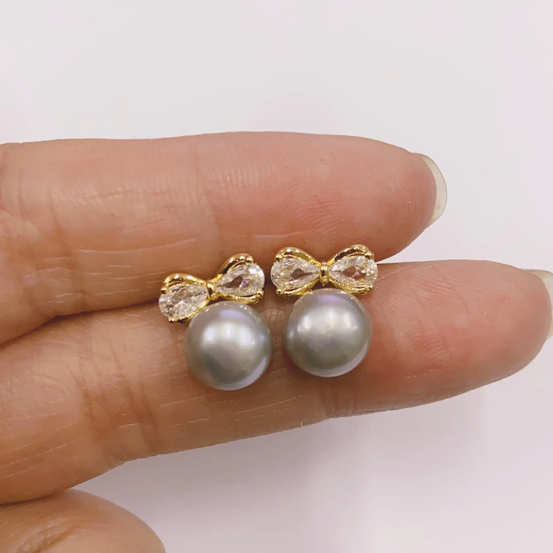 Natural Pearl Earrings Gold Plated Joker Fashion - Image 31