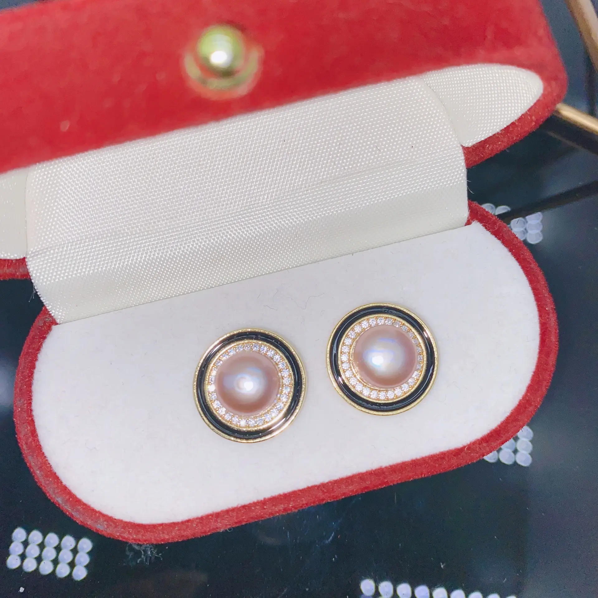 Natural Pearl Earrings Gold Plated Joker Fashion - Image 33
