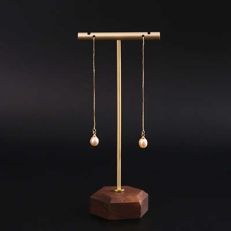 Natural Pearl Earrings Gold Plated Joker Fashion - Image 7