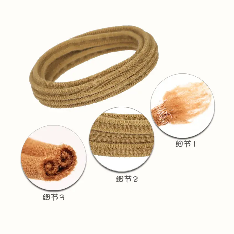 Black 20-Piece Hair Rope Band for Seamless Head - Image 20