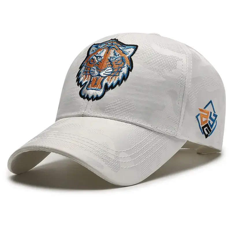 Women's Korean Style Tiger Head Cap Black - Image 2